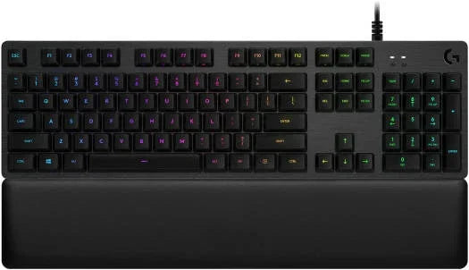 Logitech G513 Carbon Backlit Mechanical Gaming Keyboard, GX Blue Switch Clicky, 26-Key Rollover & Anti-Ghosting, Programmable Macros, Palmrest, USB Passthrough Connectivity, Black | 920-008934 - eBuy UAE
